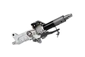 High-quality steering column for cars, featuring metal construction with visible universal joint and shaft. Designed for durability and smooth steering performance.