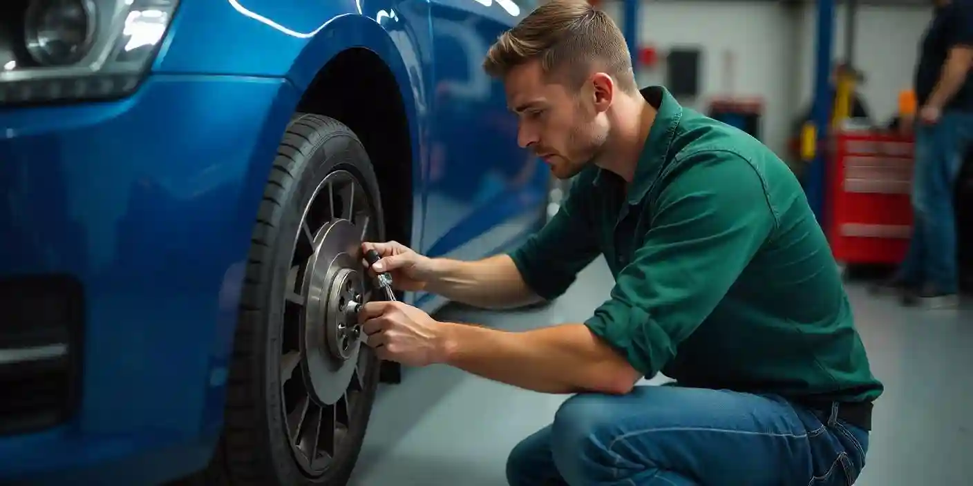 A mechanic installing a used engine using proper tools and following key steps.