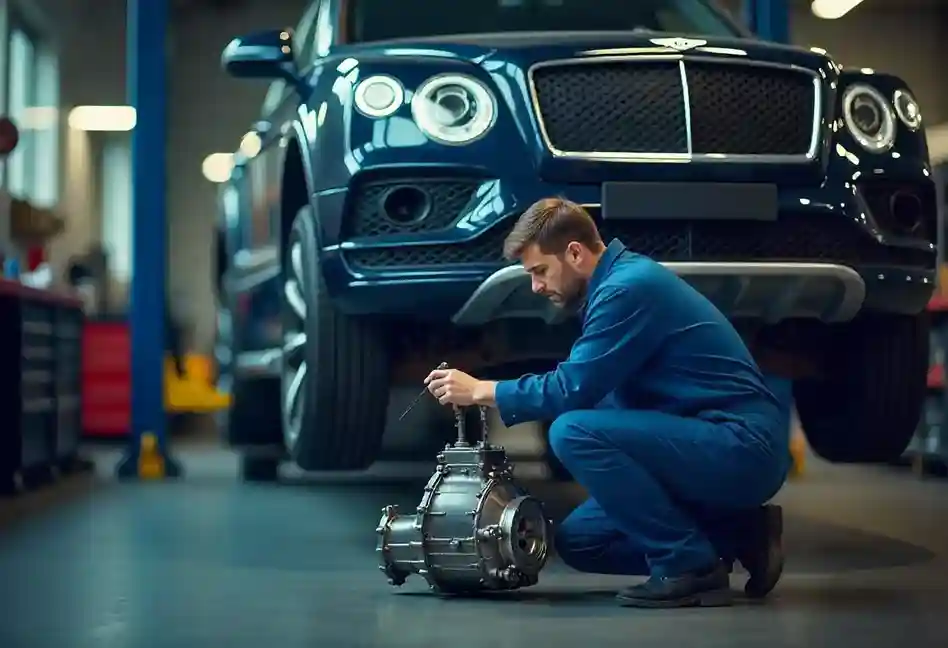 "Well-maintained used Bentley transmission with expert engineering for long-lasting performance."